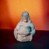 Jesus candle holding a back